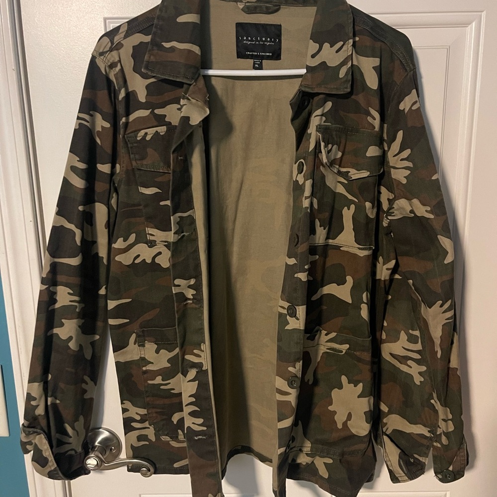 Sanctuary Camouflage Military Jacket